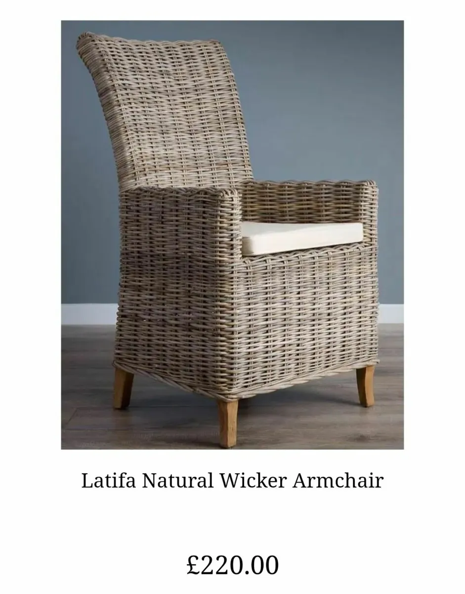 Latifa Natural Wicker from Sustainable furniture - Image 1