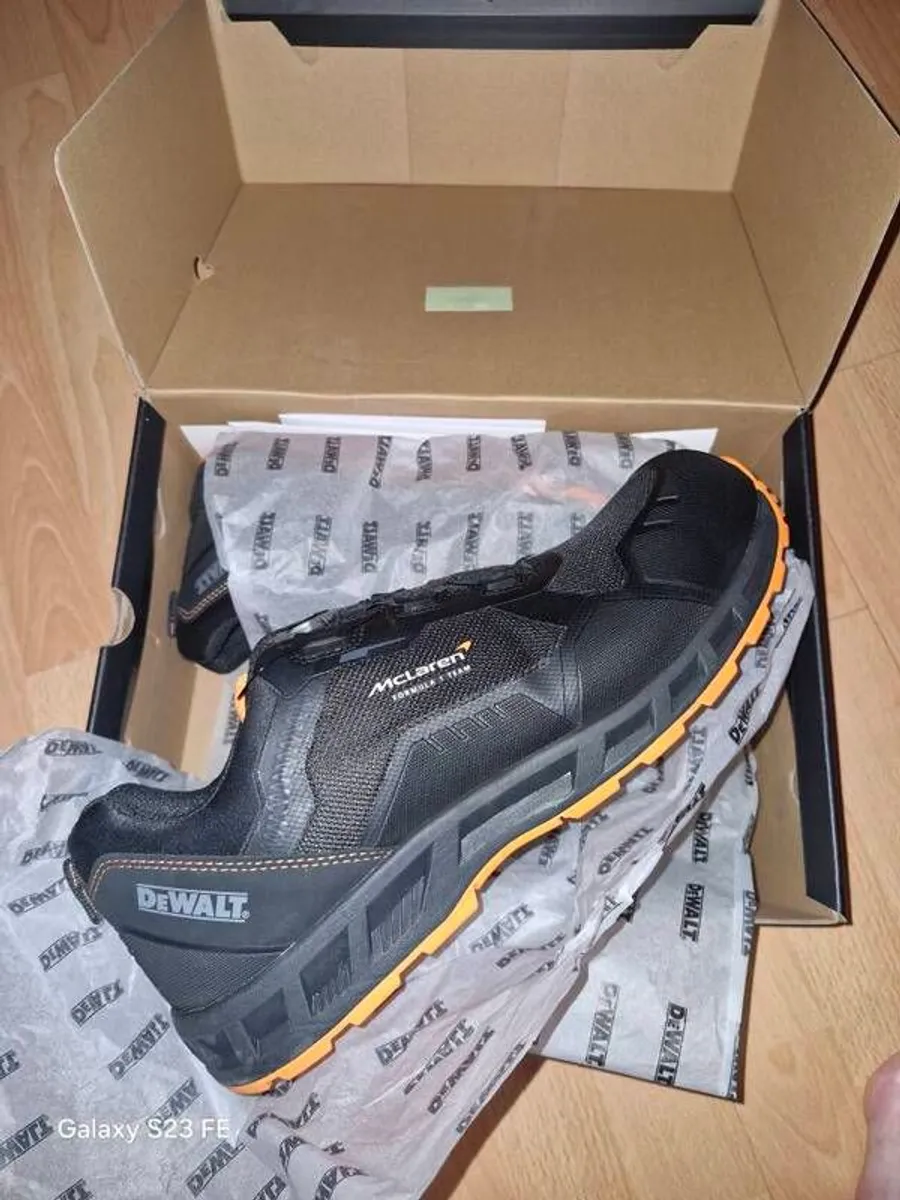 Dewalt McLaren Safety Trainers. 12UK 46EU - Image 1