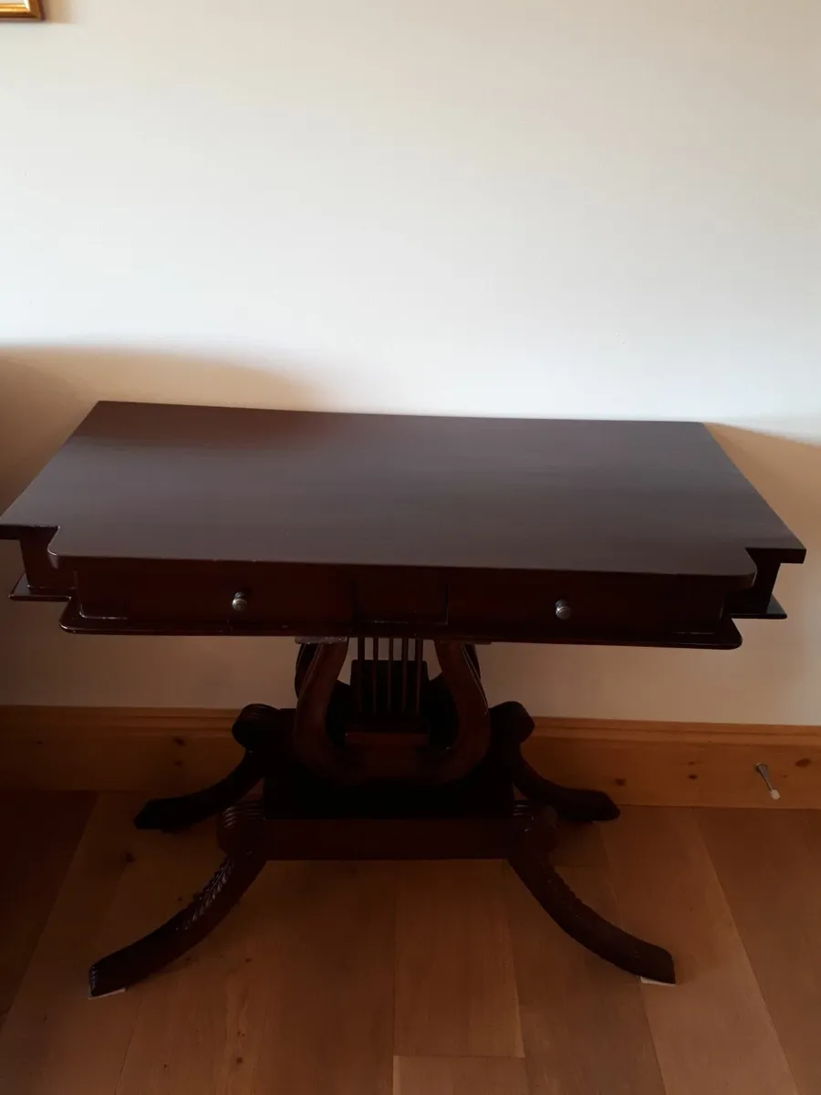 Dark Wood Console Table