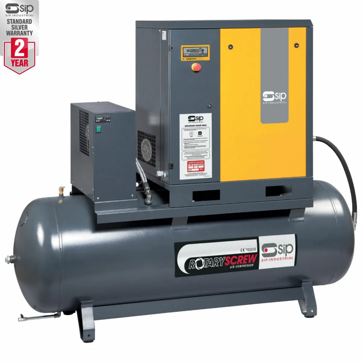 SIP 270 Ltr Sirio 8-10-270ES 10HP Screw Compressor - Image 2