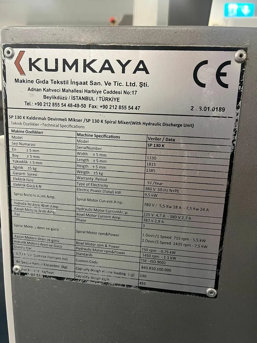 Kumkaya Spiral Mixer - Image 4