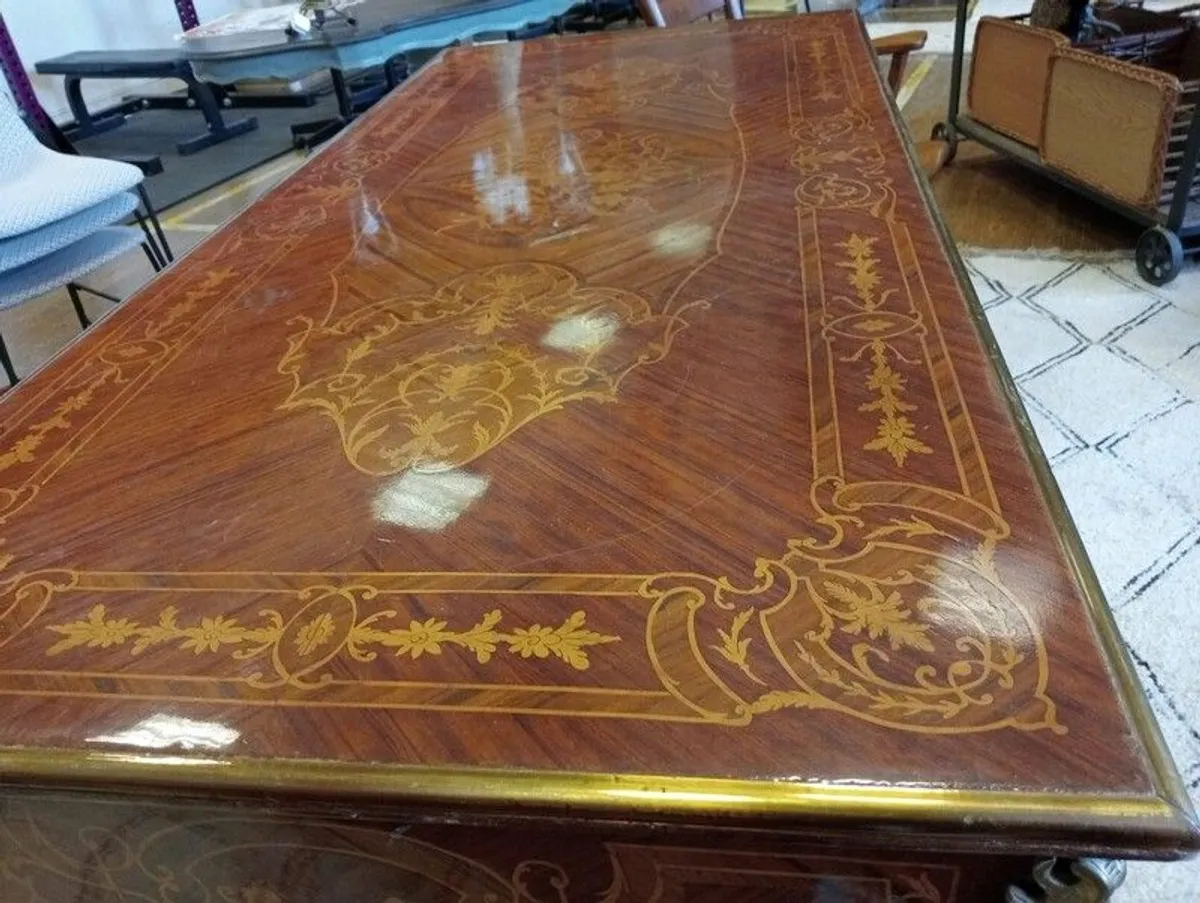 Impressive Large Ornate Desk - Image 3