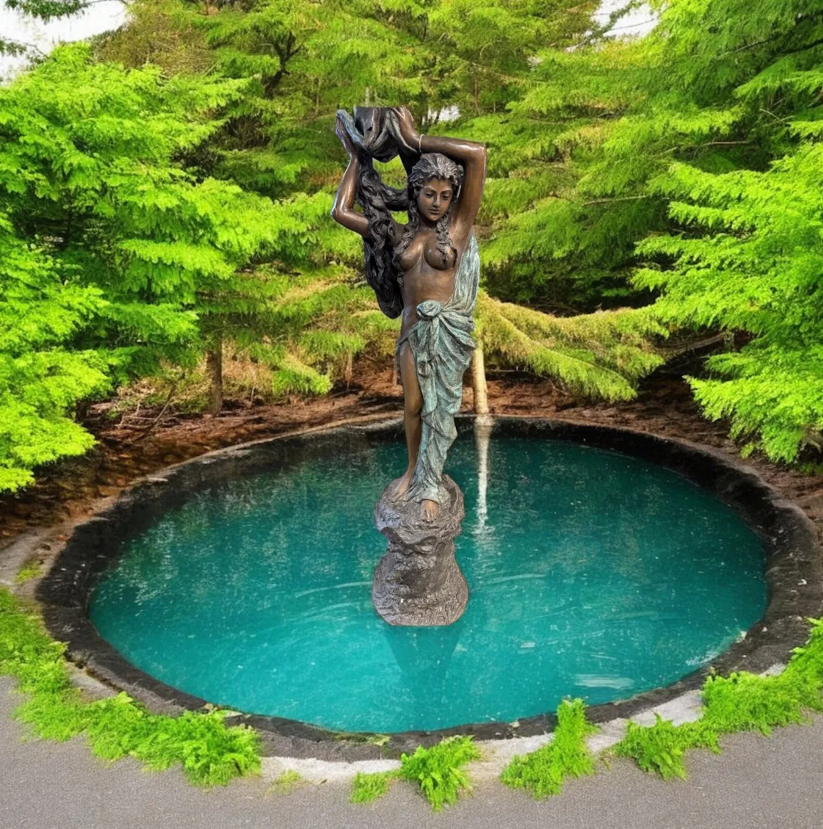 Bronze goddess fountain - Image 4