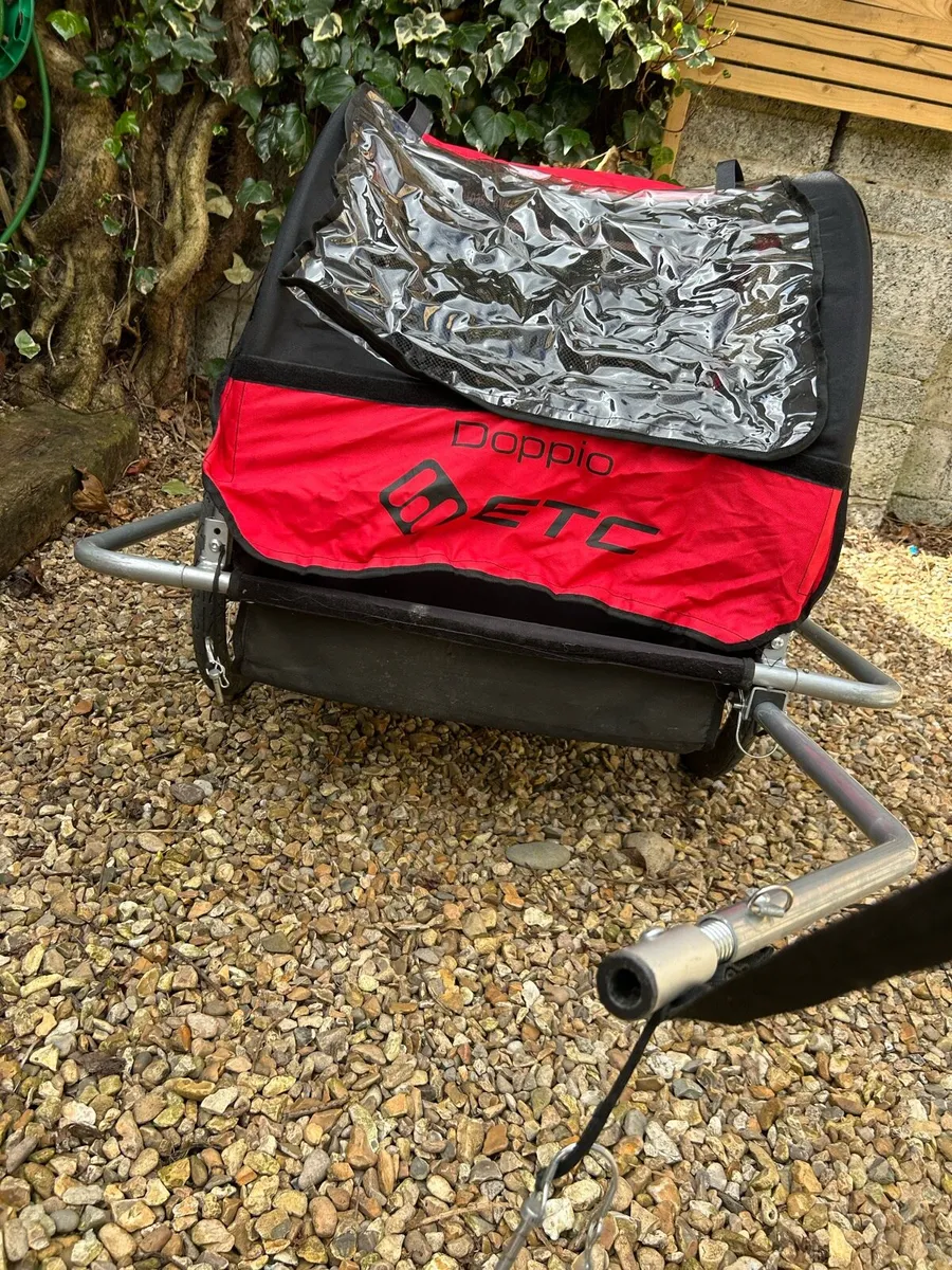 ETC DOPPIO Wheel Double Child Bike Trailer - Image 2