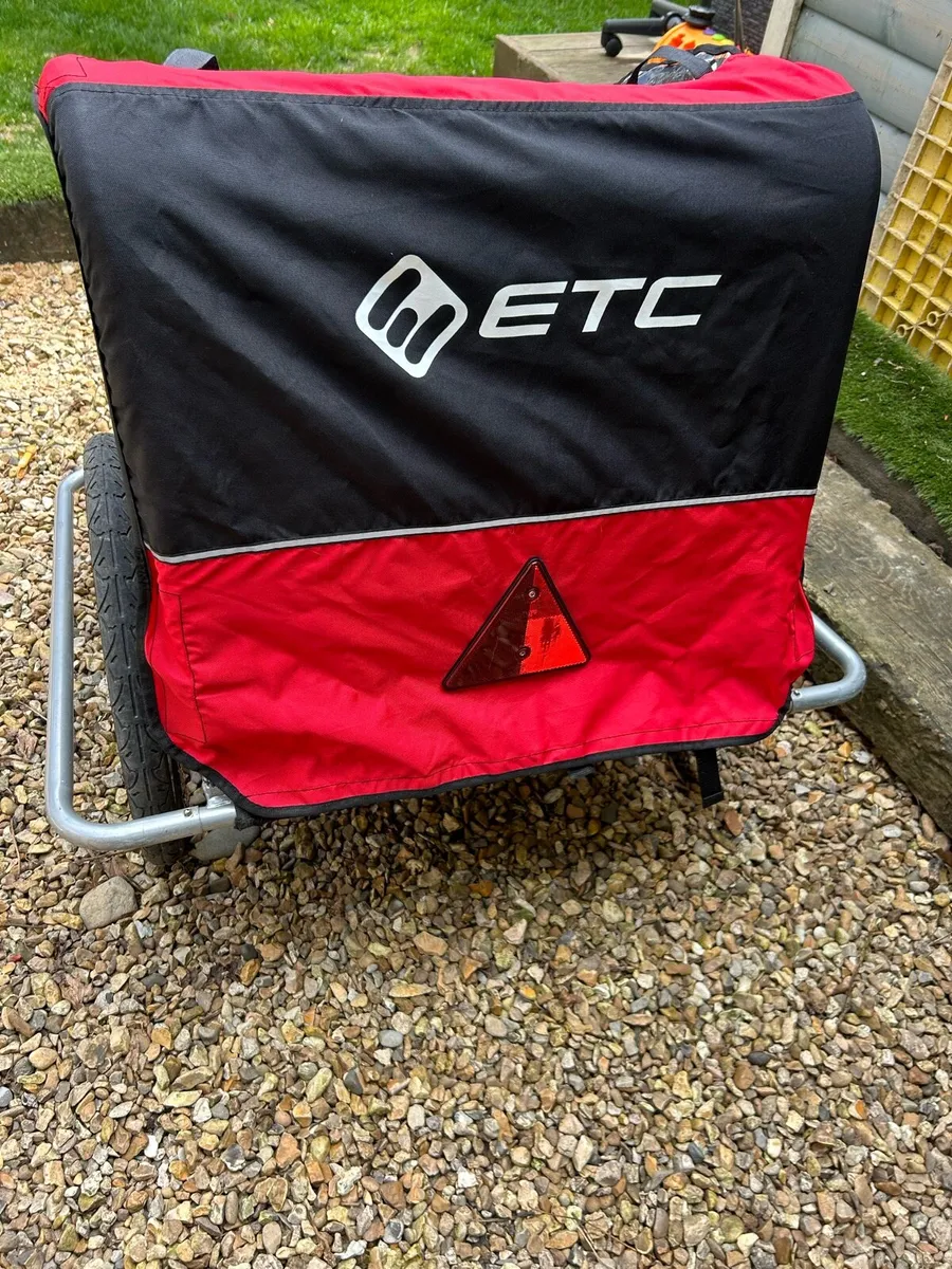 ETC DOPPIO Wheel Double Child Bike Trailer - Image 3