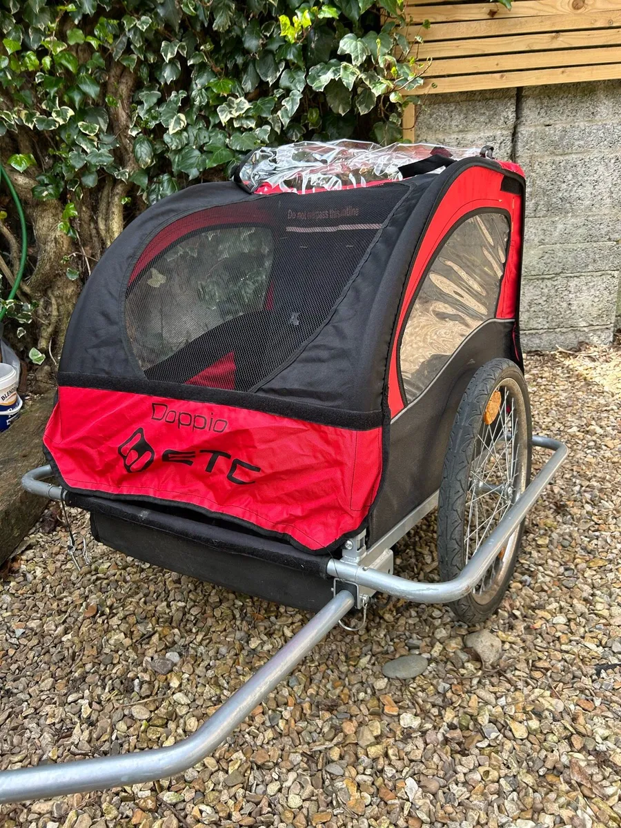 ETC DOPPIO Wheel Double Child Bike Trailer - Image 1