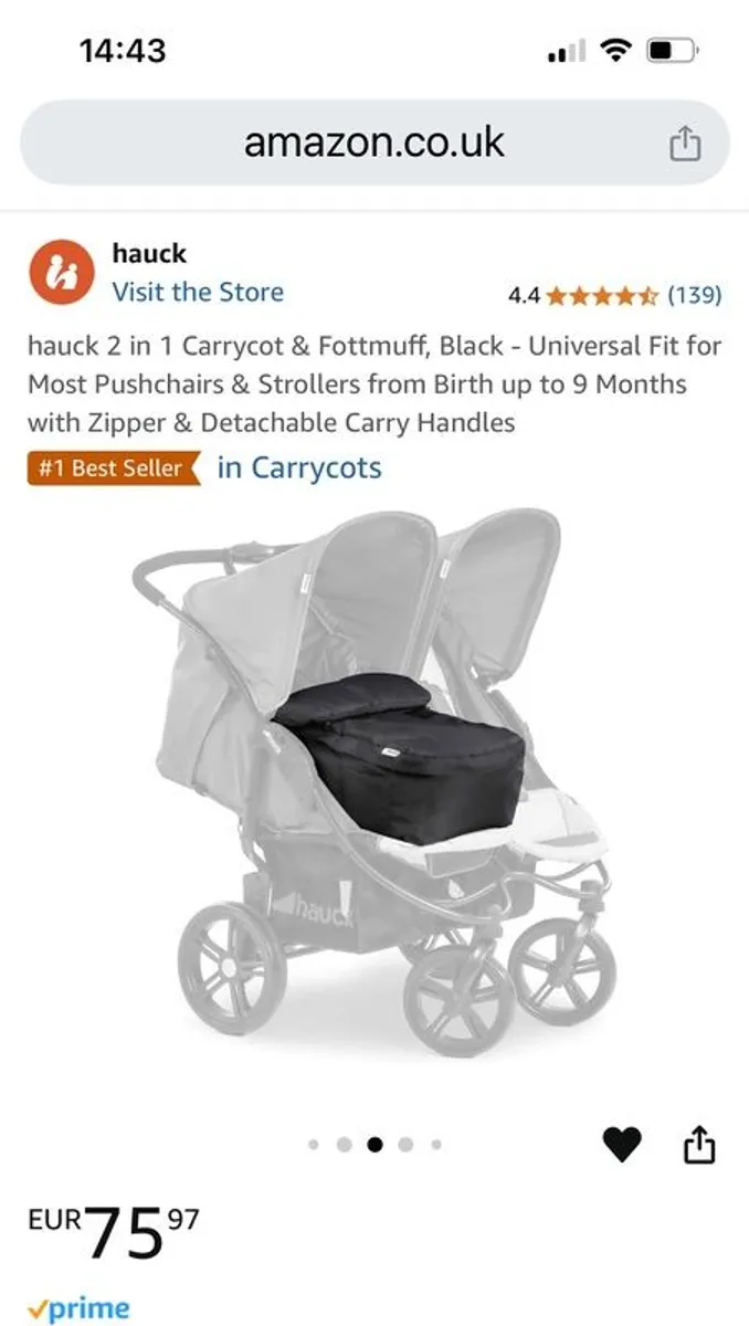 Newborn pram insert - Image 2