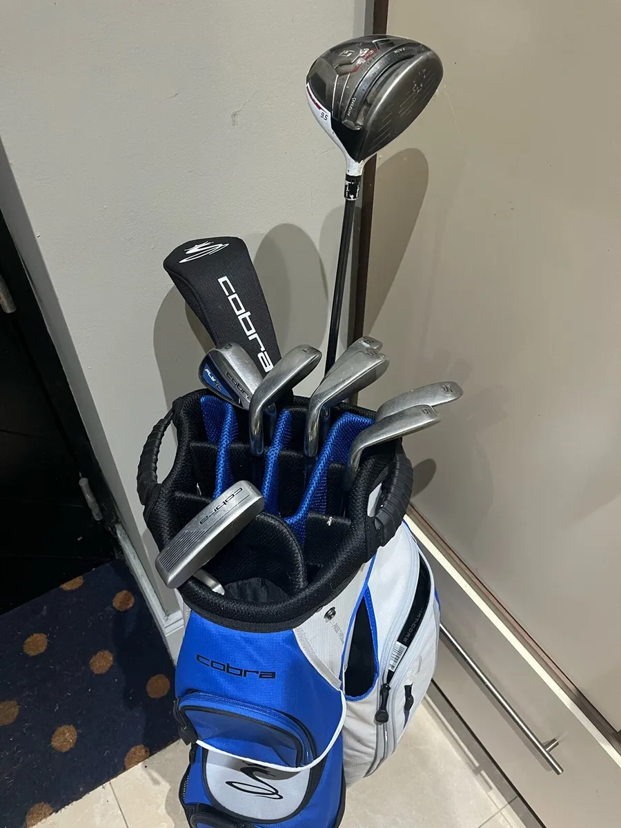 Cobra Golf Clubs and Cart Bag - Image 1