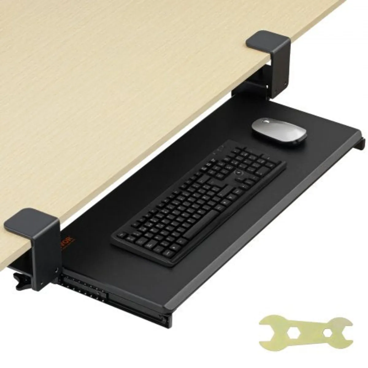 Clamp on Keyboard Tray Under Desk, Desk Keyboard T