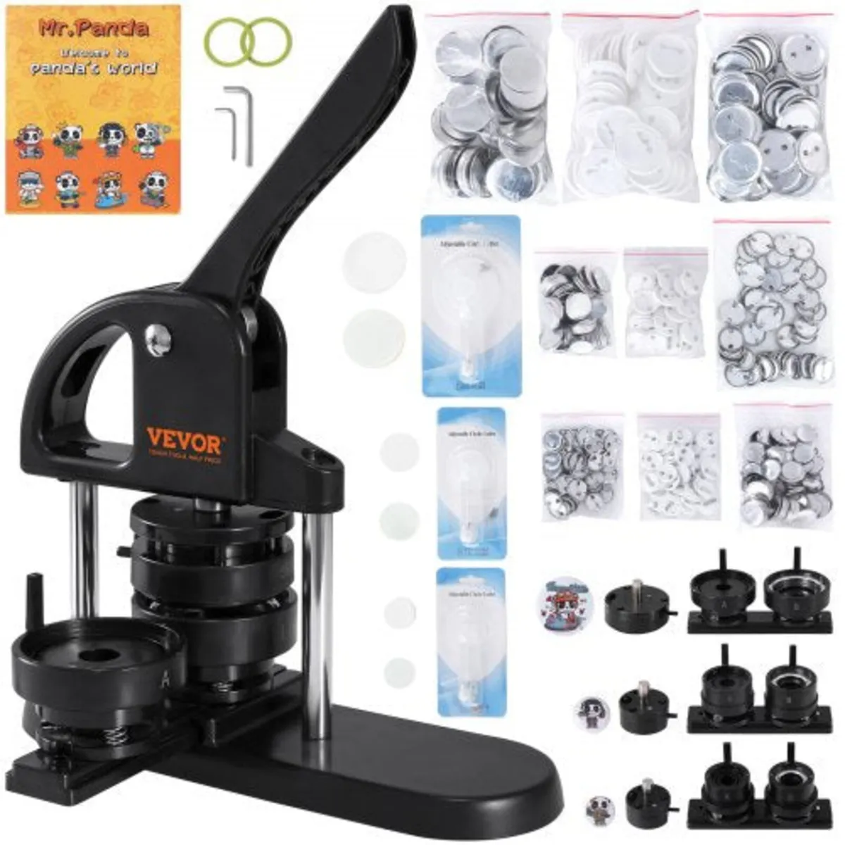 Button Maker Machine, 1/1.25/2.28 inch(25/32/58mm)