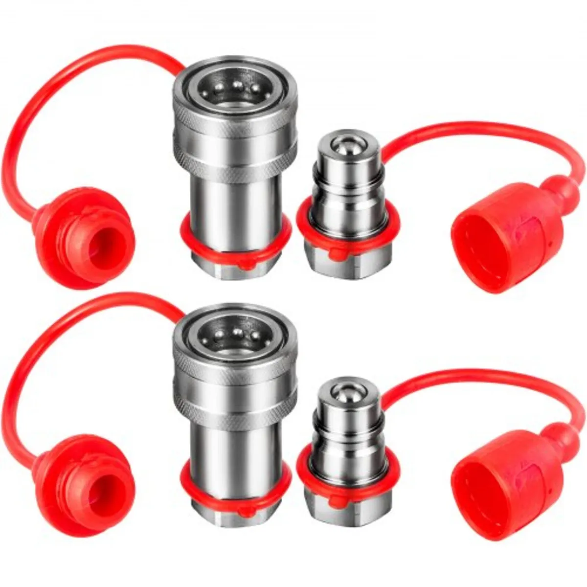 2Set Quick Connect Hydraulic Couplers 3/8" NPT Pio