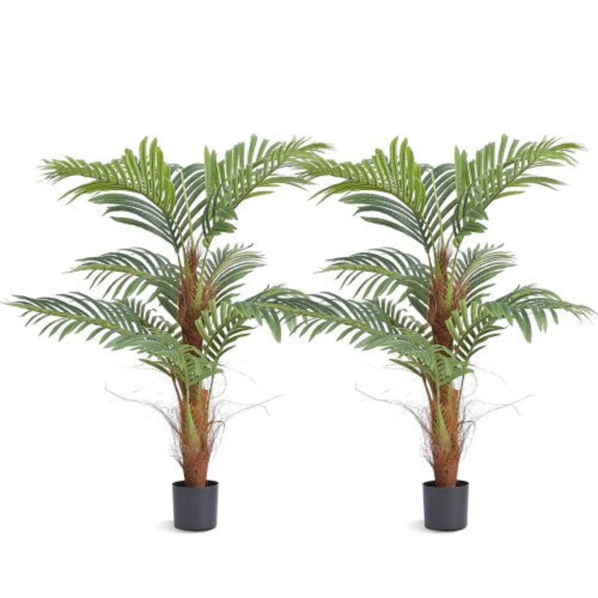Artificial Palm Tree, 4 FT Tall Faux Plant, Secure