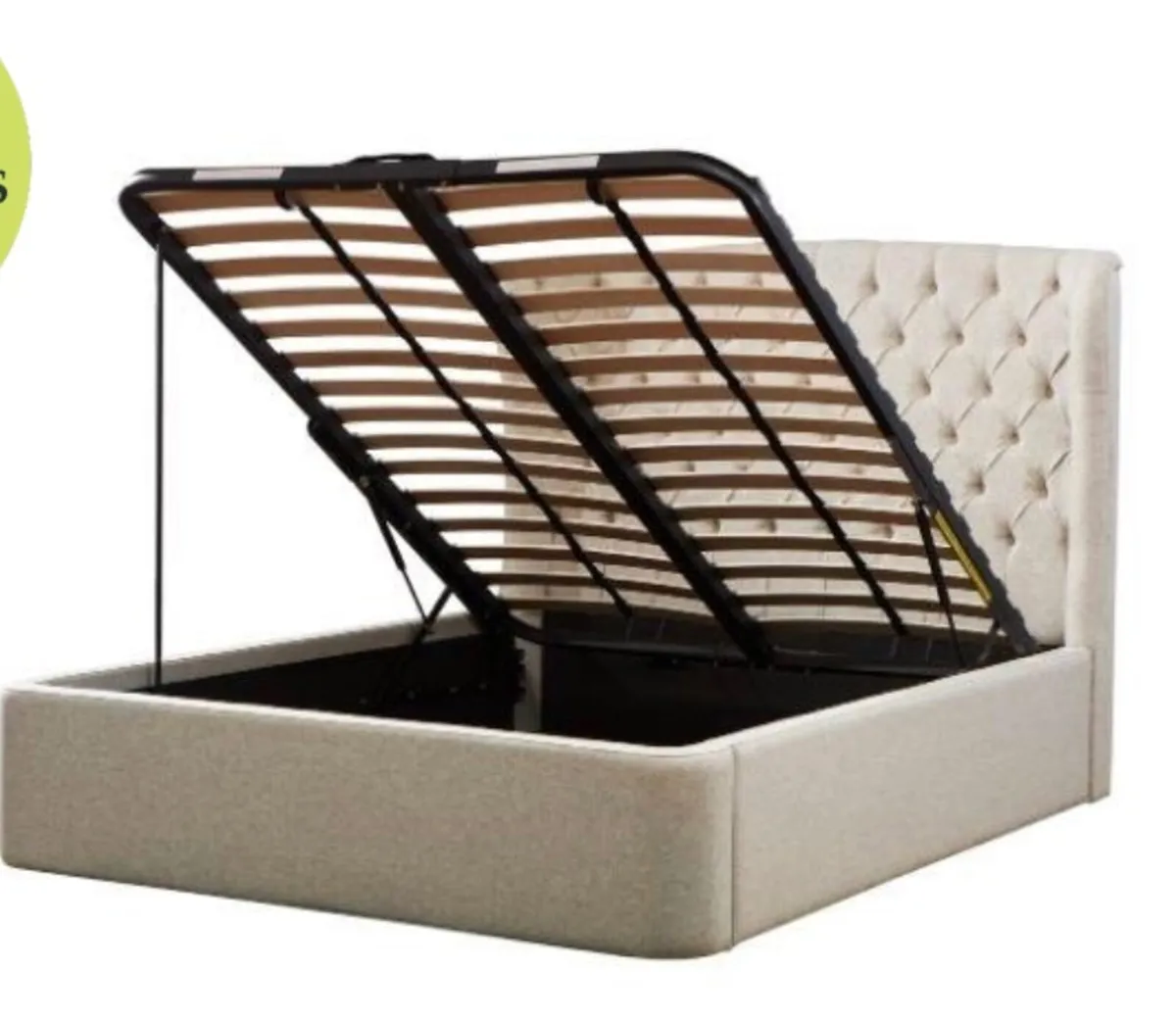 Bed Frame 5 ft King size w/ storage - Image 1