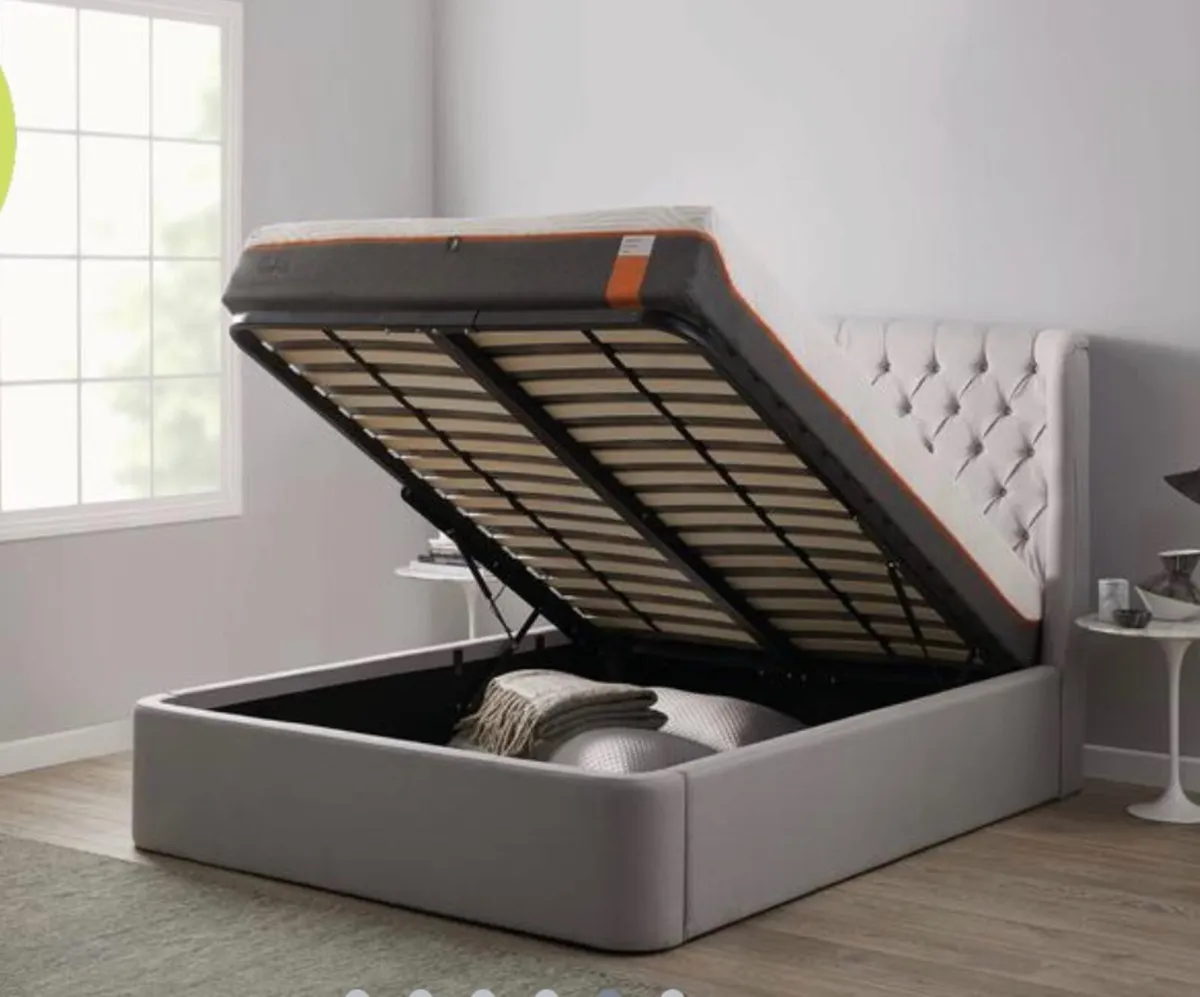 Bed Frame 5 ft King size w/ storage - Image 3