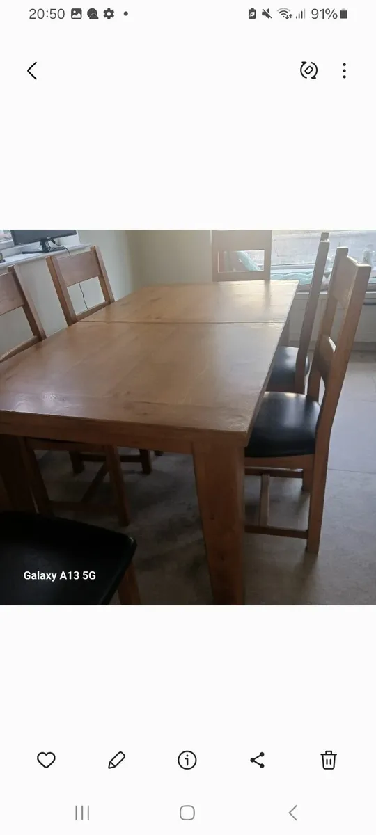Dining table and 6 chairs - Image 3