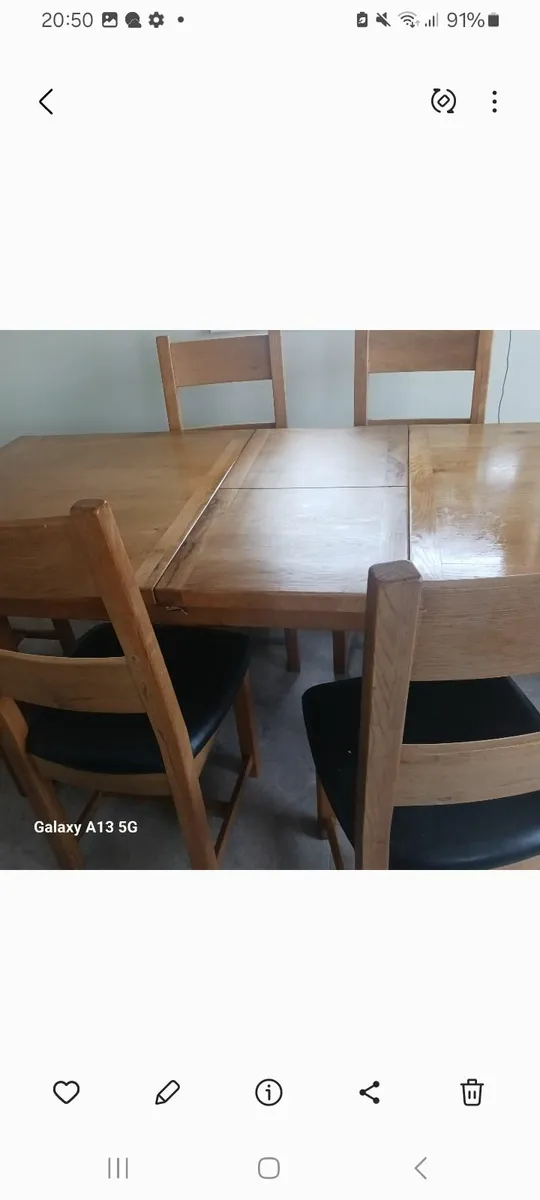 Dining table and 6 chairs - Image 4