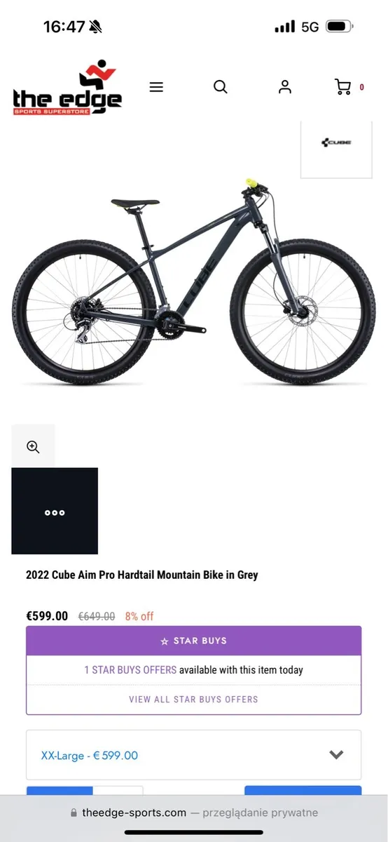 Cube Aim Pro Hardtail Mountain Bike - Image 2