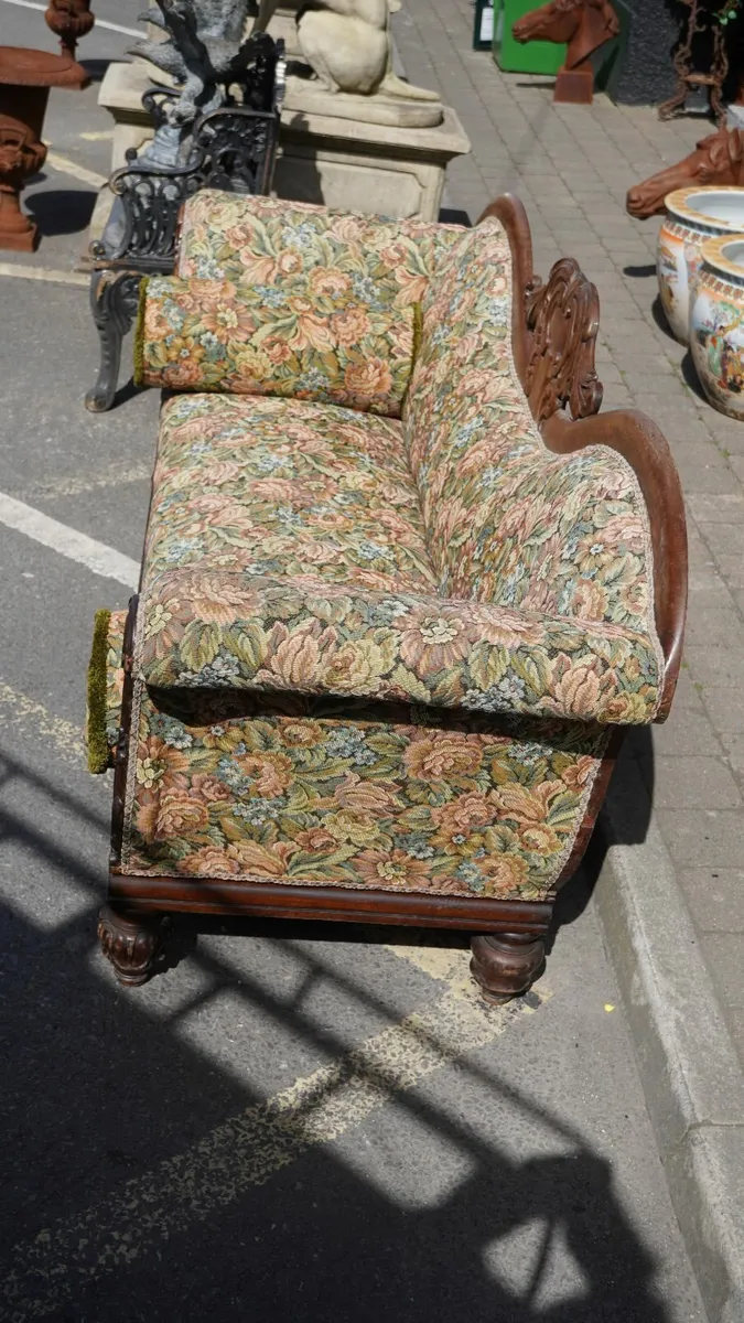 📌Victorian Carved Oak Settee - Circa Late 19th Ce - Image 3
