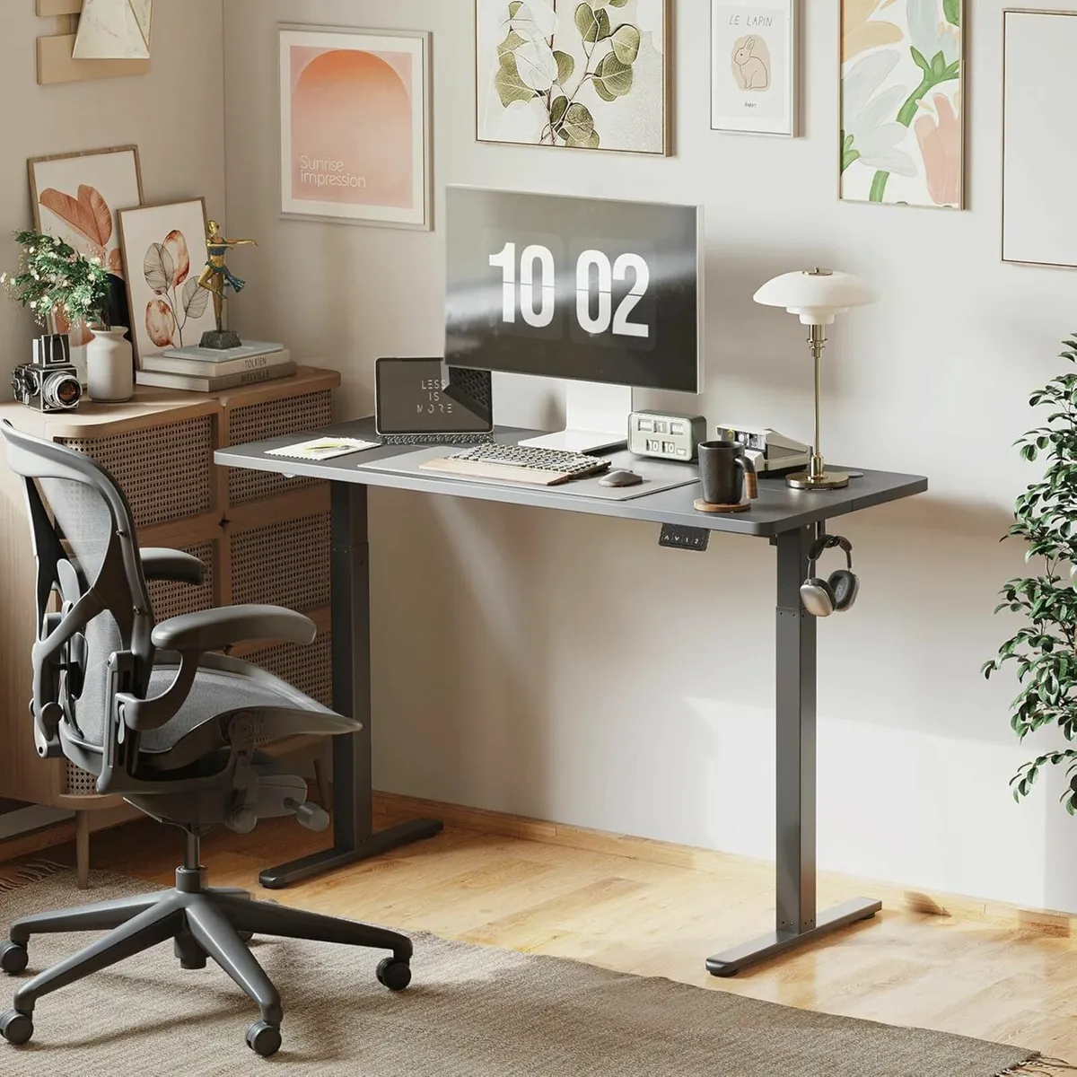 Standing Height Adjustable Office Desk 100x60cm - Image 2