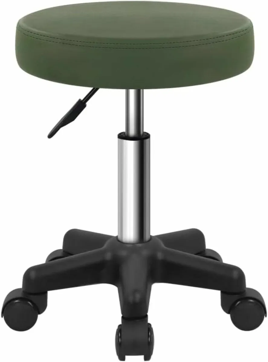 Round Rolling Stool Green 34D x 34W x 43.4H - Image 4