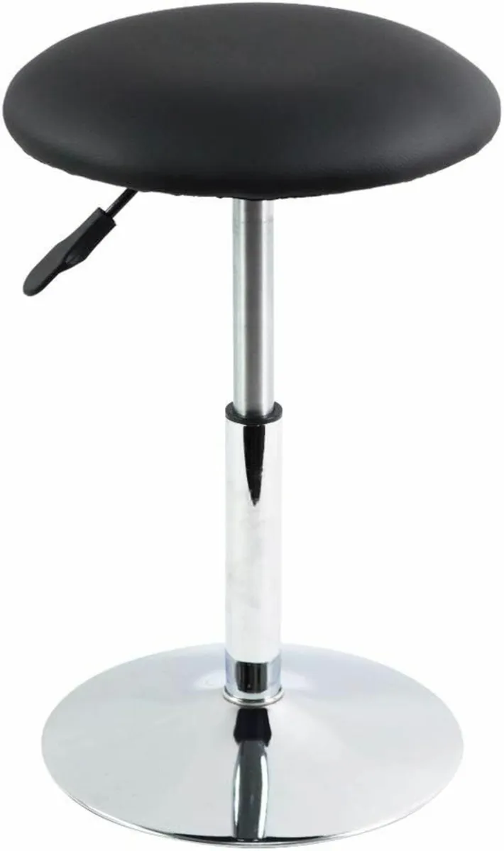 Square Cutting Stool Black 32.5D x 32.5W x 38.1H - Image 1