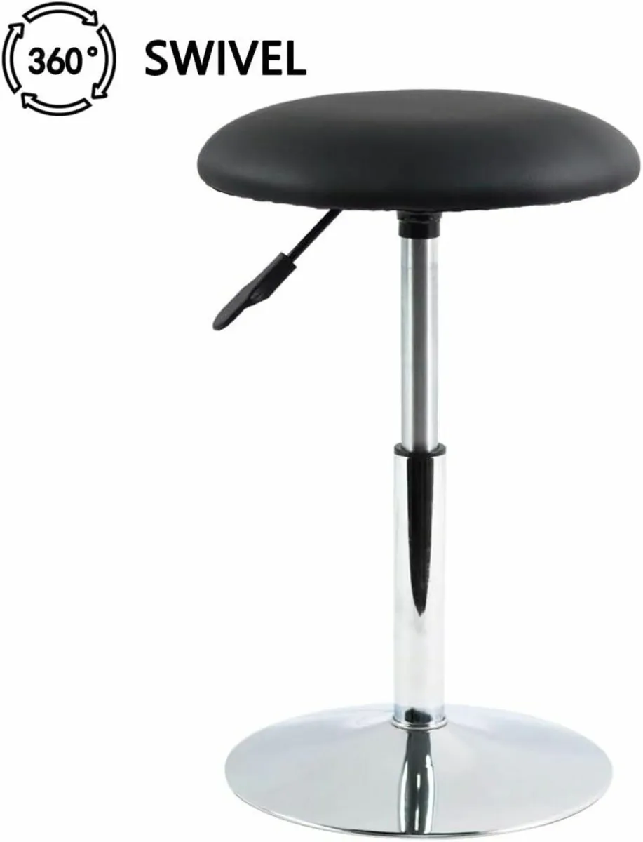 Square Cutting Stool Black 32.5D x 32.5W x 38.1H - Image 2