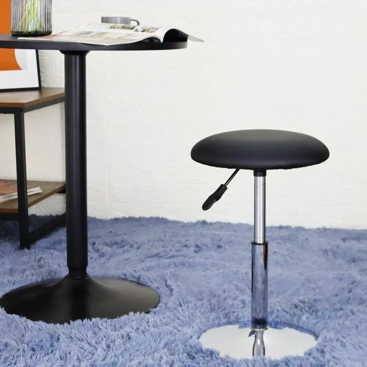 Square Cutting Stool Black 32.5D x 32.5W x 38.1H - Image 4