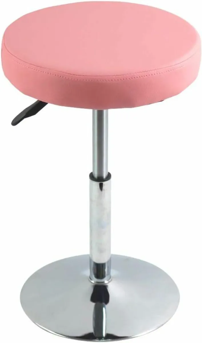 Round Stool Swivel Pink 33.8D x 33.8W x 39.1H - Image 1