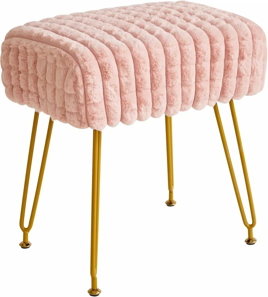Rectangular Footrest Stool Pink 41D x 30W x 45H - Image 2