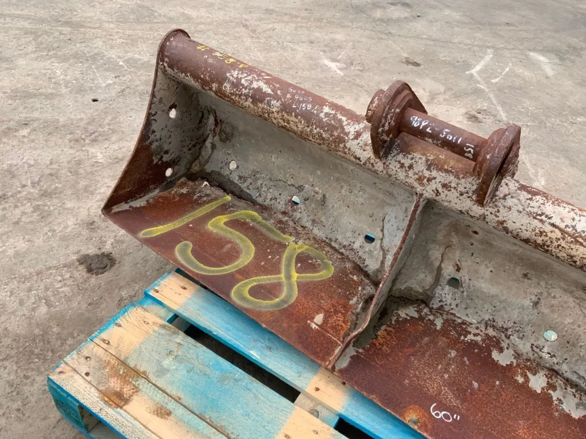 60" GRADING BUCKET....45mm PINS....158v. - Image 4