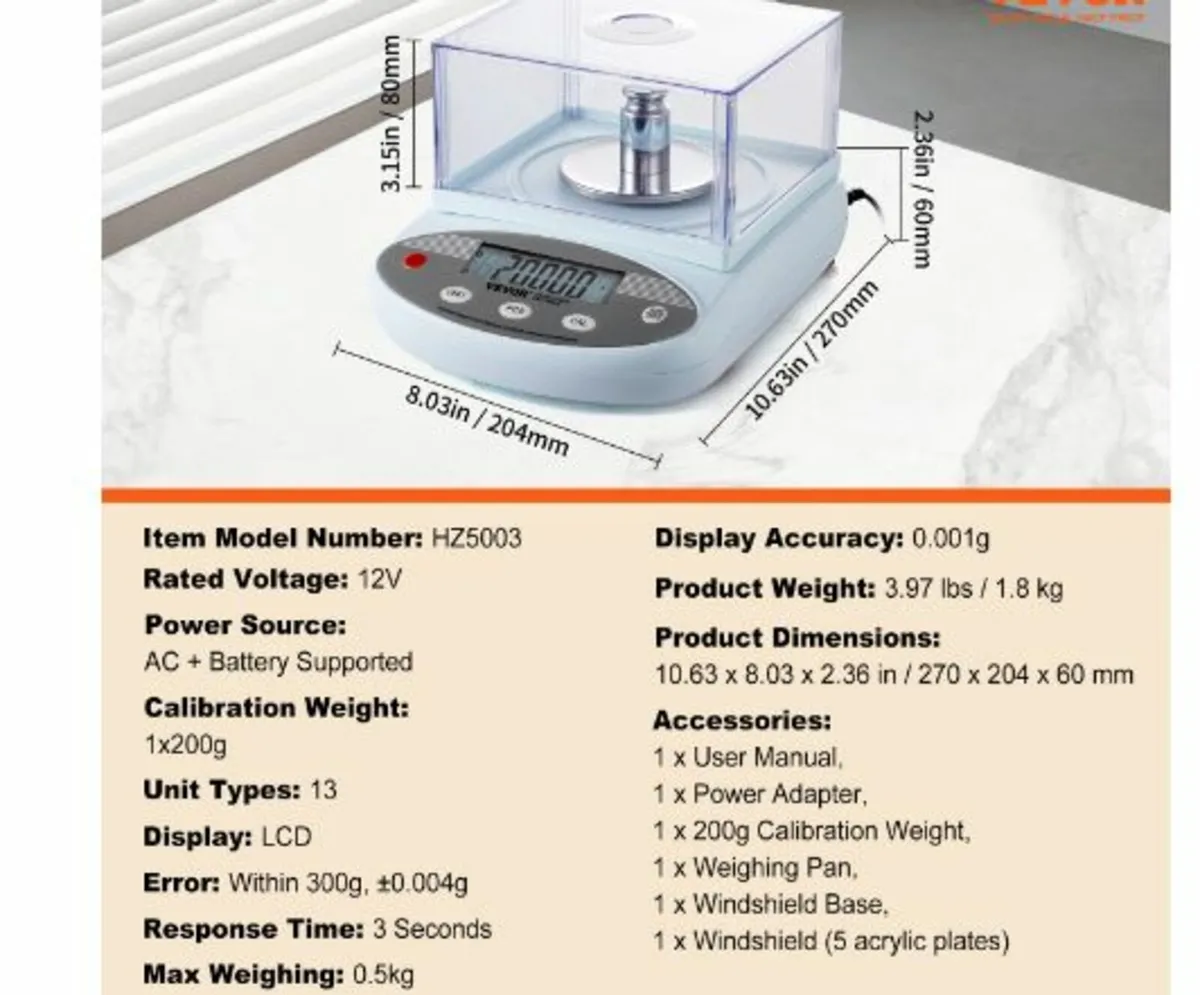 Analytical Balance Lab Scale 500g x 0.001g 13 - Image 4