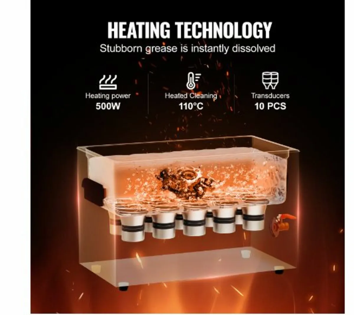 30L Ultrasonic Cleaner with Heater - Image 3