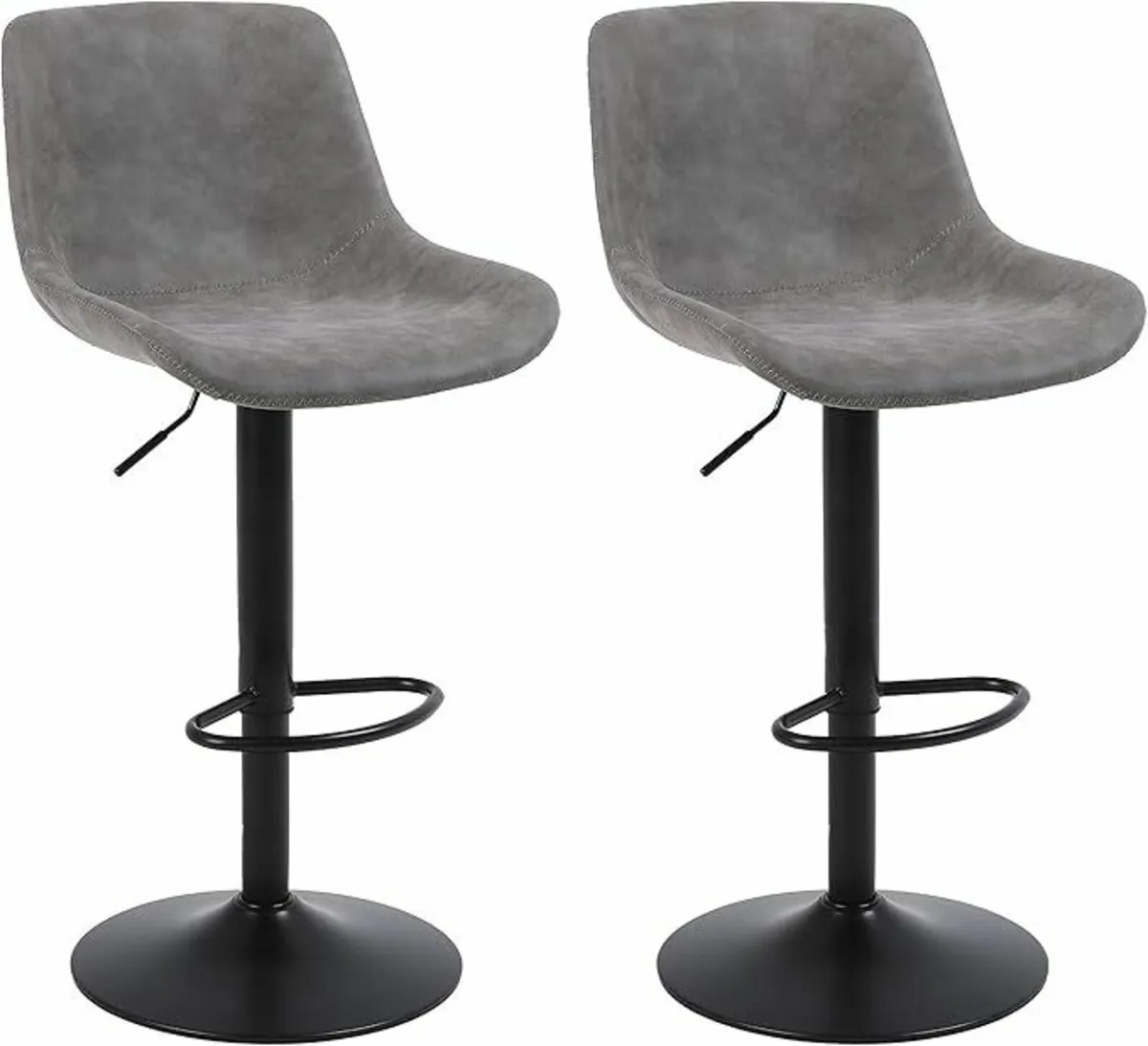 Bar Stools Set of 2 Grey 38D x 48W x 111H - Image 1