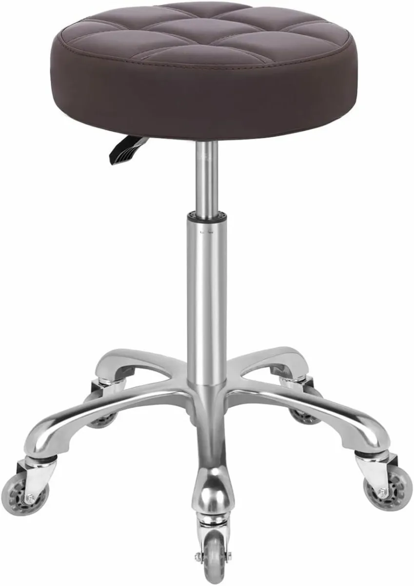 Swivel Stool Chair Coffee 36.1D x 52W x 56H - Image 1