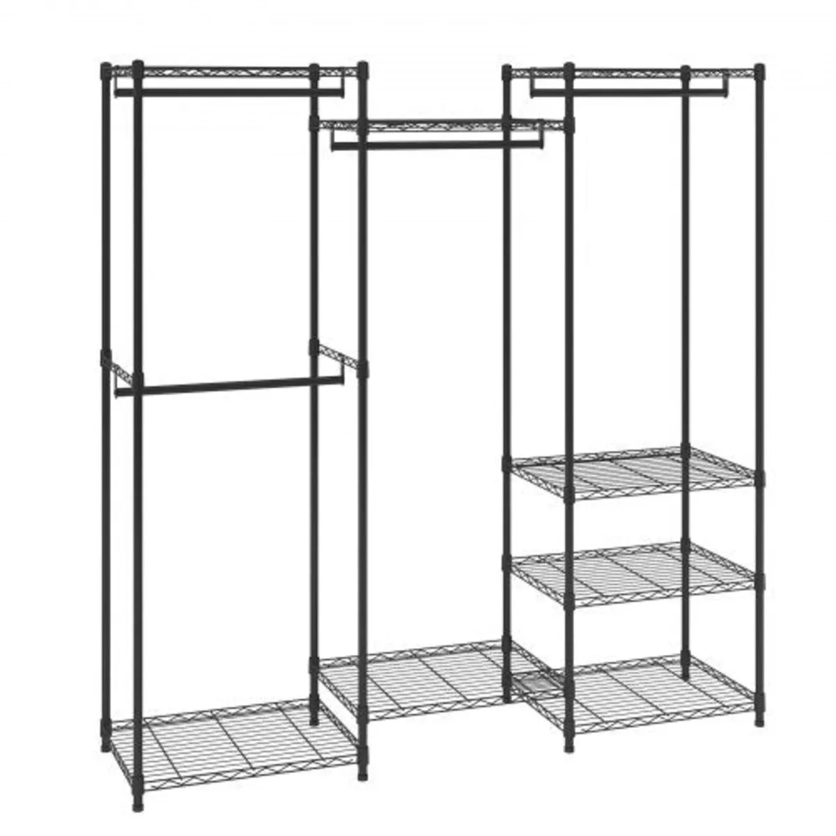 Heavy Duty Clothes Rack, Rolling Clothing Garment