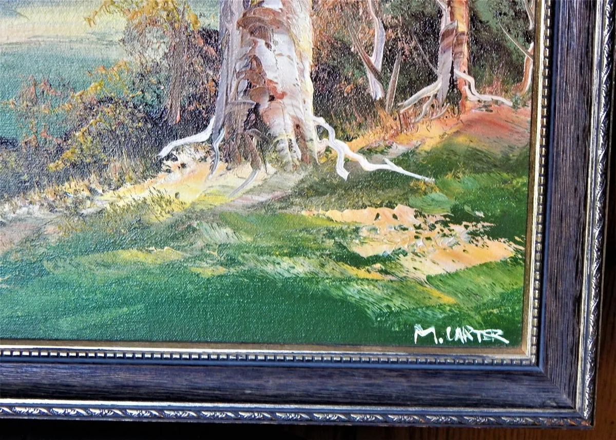Large Signed Oil Painting - Image 2