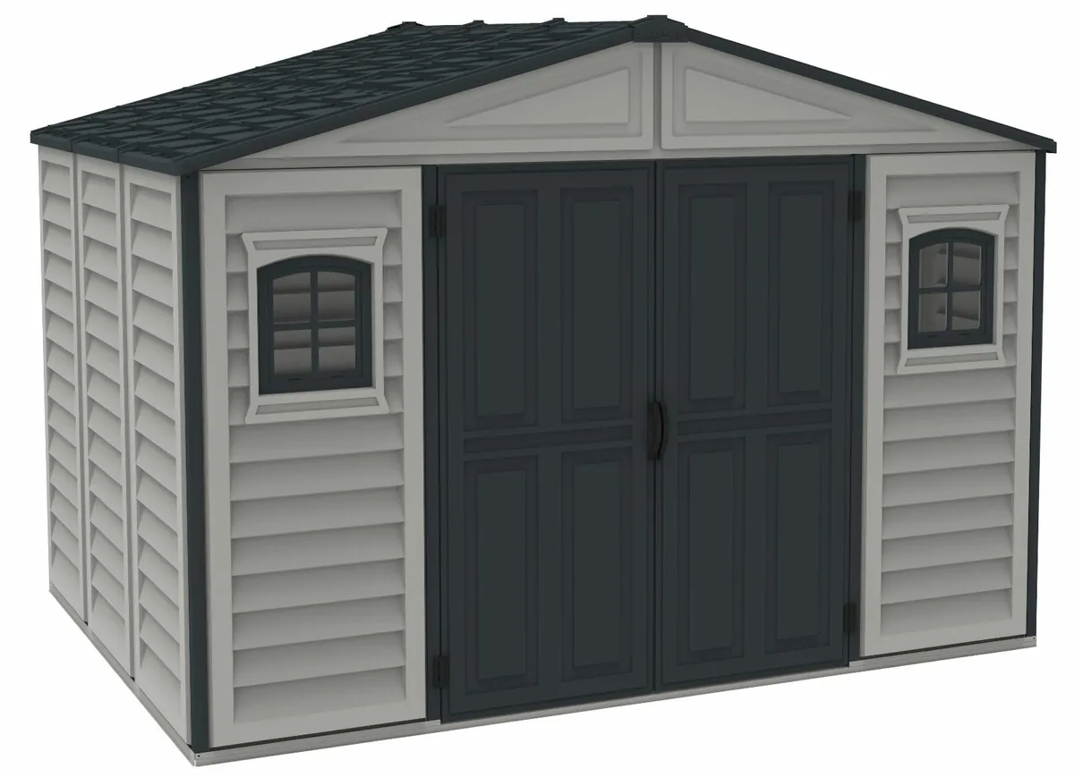 Duramax WoodBridge PLUS II 10.5×8 Vinyl Sheds - Image 4