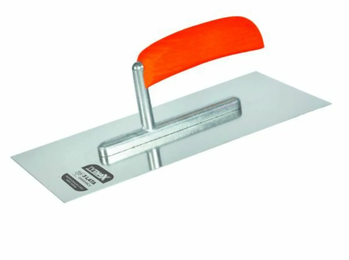 STAINLESS STEEL TROWEL ALUMINUM FOOT HANDLE 400mm - Image 1