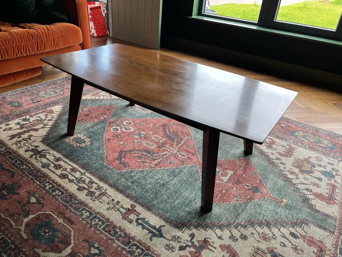 Mid century oak coffee table - Image 1