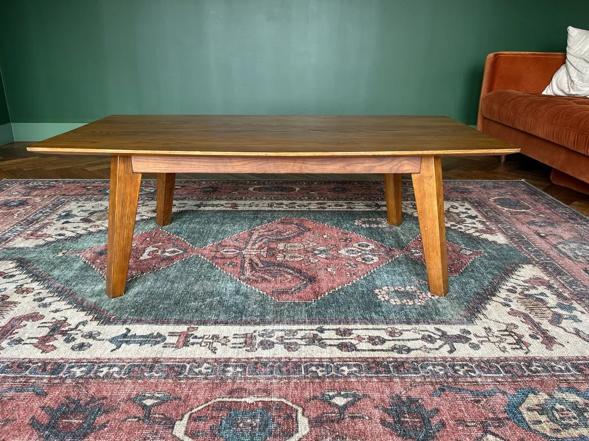 Mid century oak coffee table - Image 3
