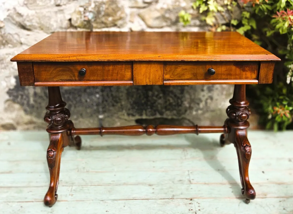 Victorian Mahogany Side Table- Circa 1860 - Image 2