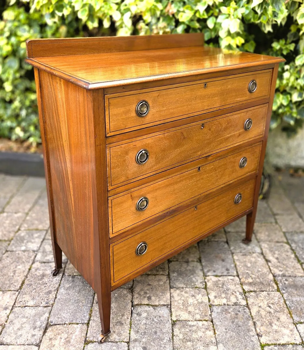 Antique Mahogany Chest-Circa 1920's - Image 3