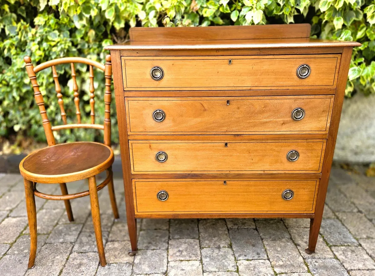 Antique Mahogany Chest-Circa 1920's - Image 4