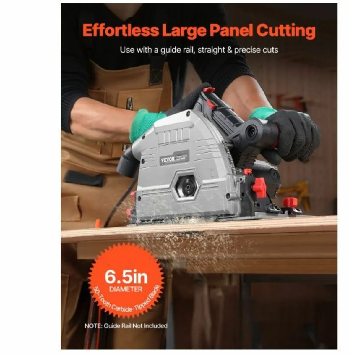 Track Saw 6-1/2 in Plunge-Cut Circular Saw Kit - Image 3