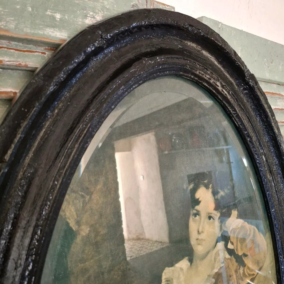 19th Century Oak Bevelled Glass Frame - Image 2