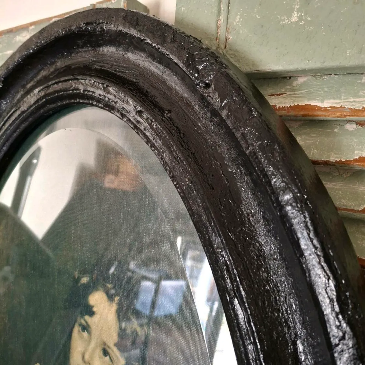 19th Century Oak Bevelled Glass Frame - Image 3