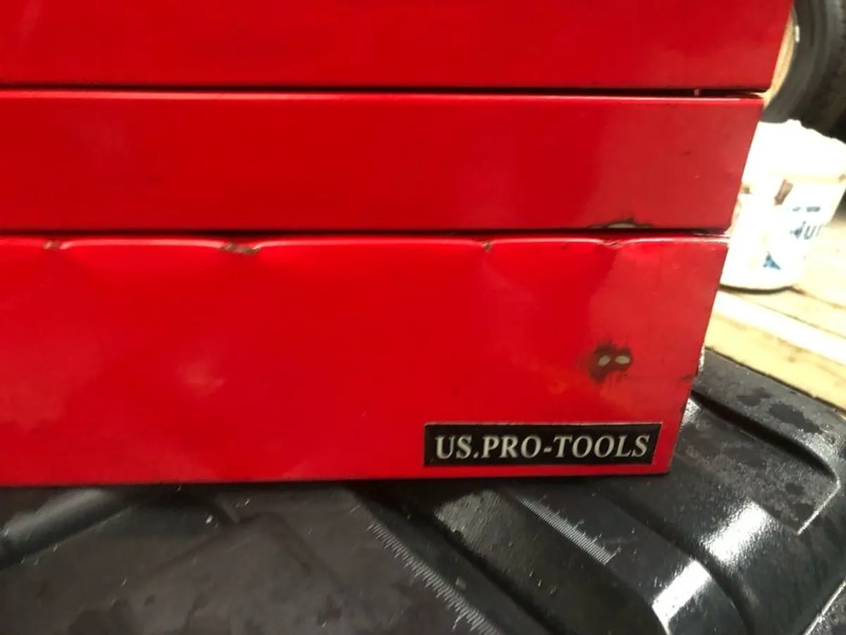 Pro tools 7 drawer big toolbox with lock and key - Image 3