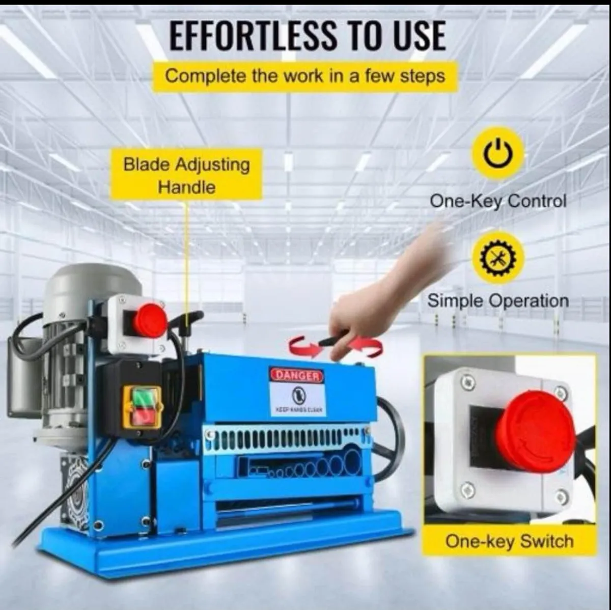 New Scrap Cable Stripping Machine 1mm-40mm - Image 3