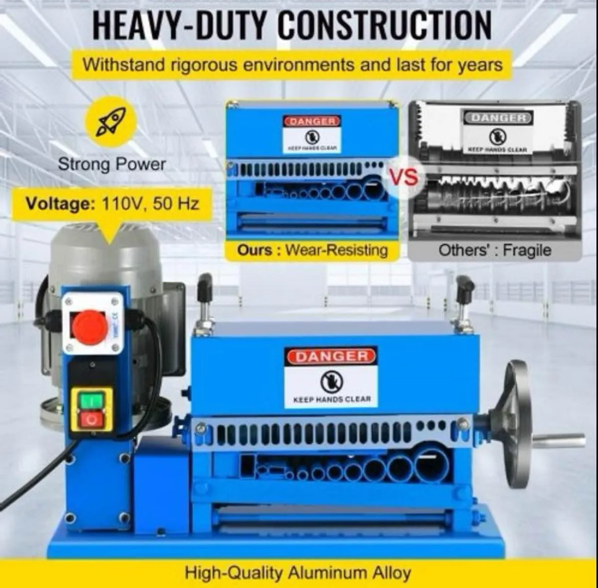 New Scrap Cable Stripping Machine 1mm-40mm - Image 4
