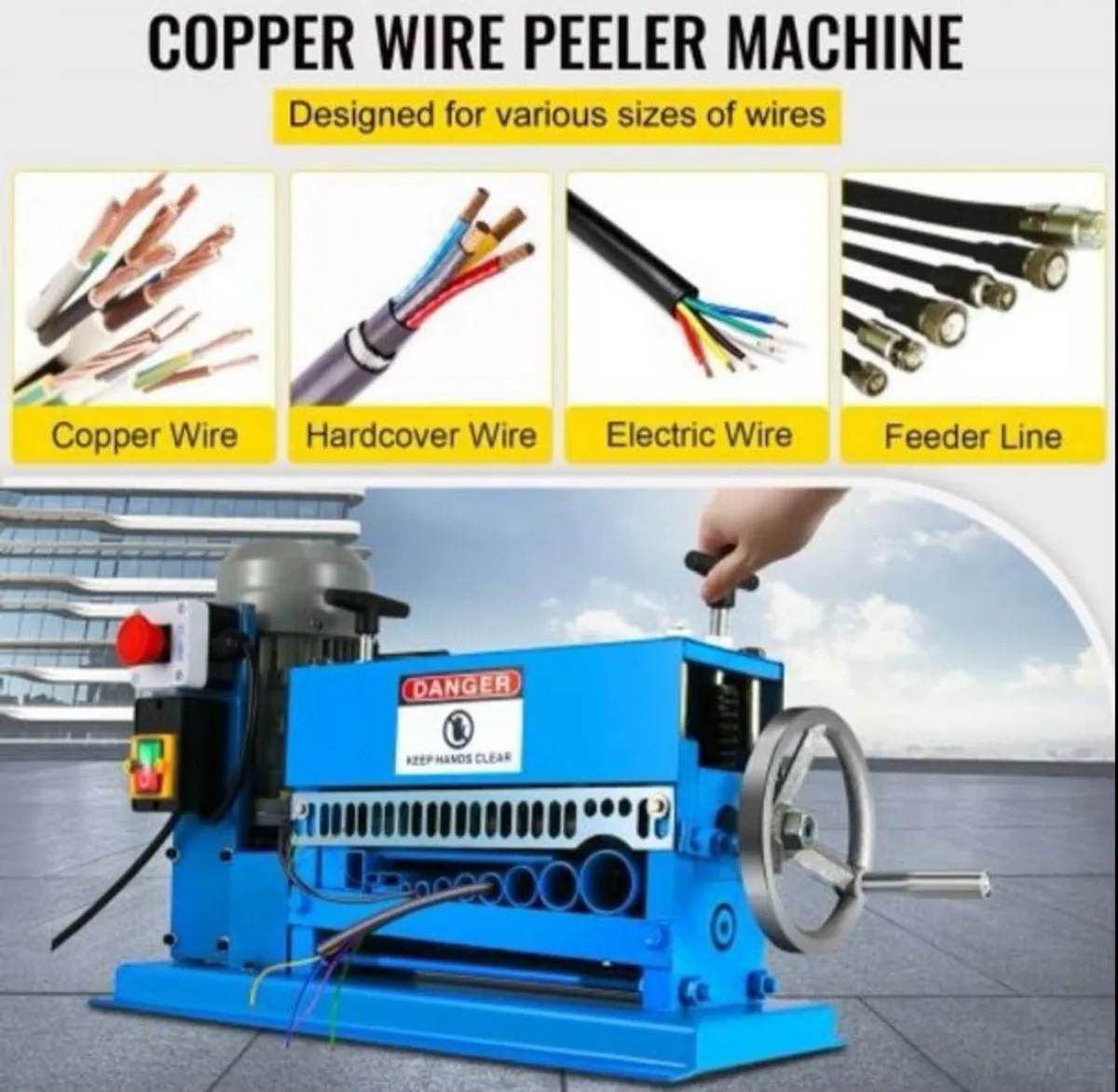 New Scrap Cable Stripping Machine 1mm-40mm - Image 1